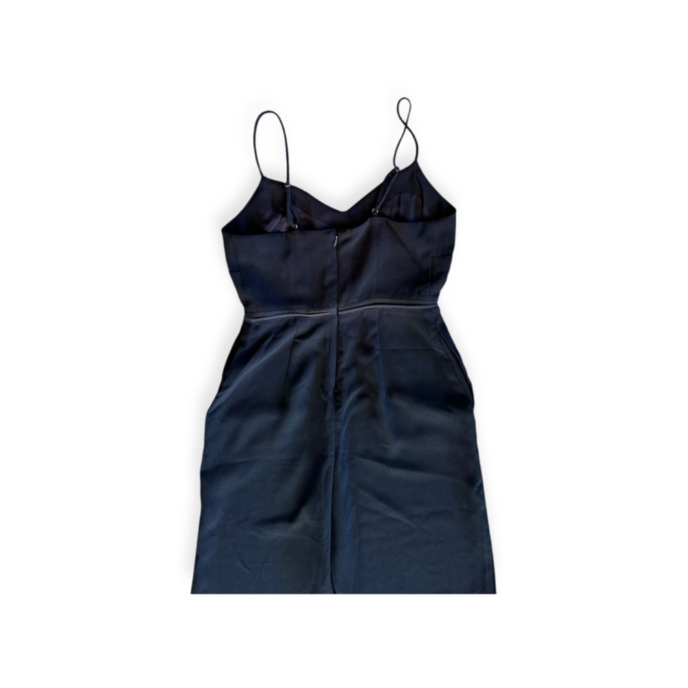 Maeve Anthropologie jumper jumpsuit black sleeveless open side cut out 0 Petite - Picture 4 of 6